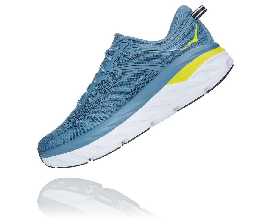 Hoka One One Hardloopschoenen Heren - Bondi 7 - Blauw - BG9350274